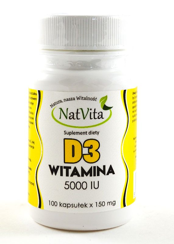 Natvita Witamina D3 5000iu 100kaps