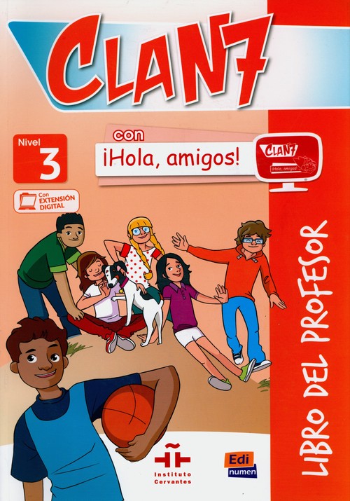 Clan 7 con Hola amigos 3 przew metodyczny, zdjęcie produktu, kategoria Podręczniki