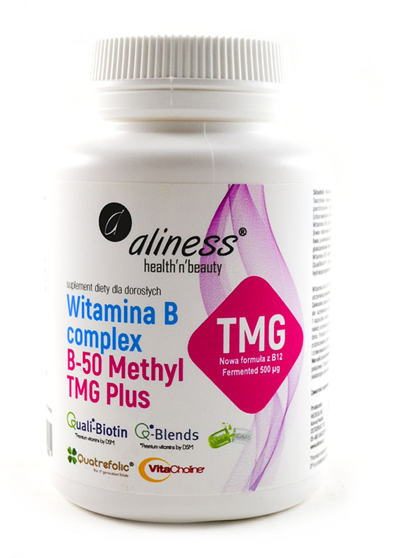 Aliness Witamina B Complex B-50 Methyl TMG 100 Kaps - Suplementy Diety ...