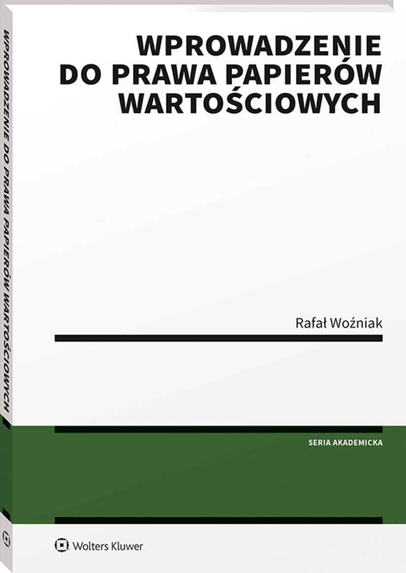 Wprowadzenie do prawa papierów wartościowych, zdjęcie produktu, kategoria Książki
