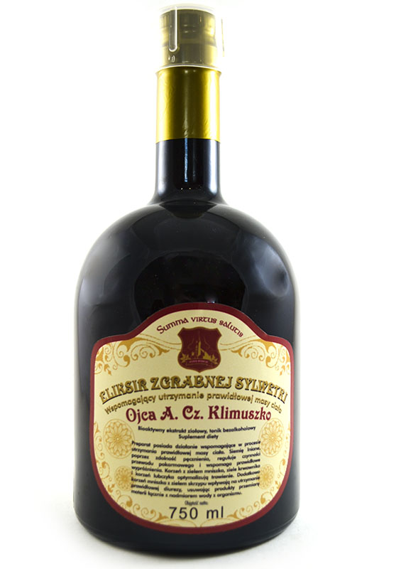 Ojciec Klimuszko Eliksir zgrabnej sylwetki 750ml, zdjęcie produktu, kategoria Zioła Ojca Klimuszko