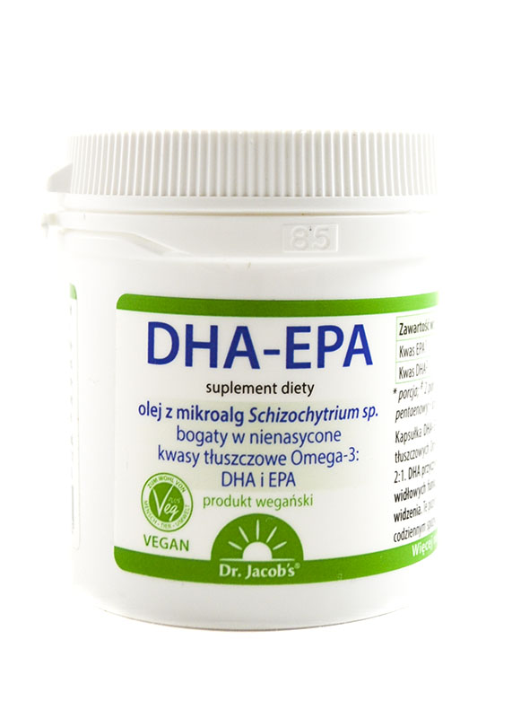 Dr. Jacob's DHA i EPA 60kaps, zdjęcie produktu, kategoria Kwasy tłuszczowe, omega