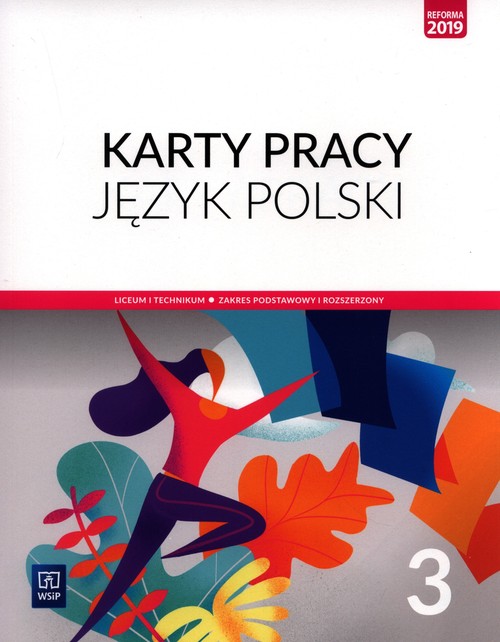 J.polski LO 3 Karty Pracy ZPiR 2021 WSiP, zdjęcie produktu, kategoria Podręczniki