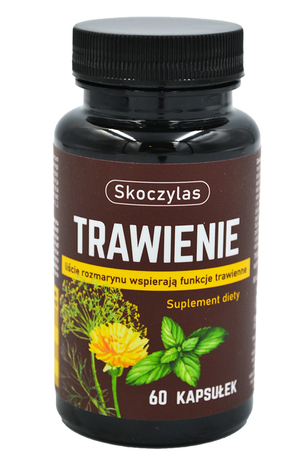 Skoczylas Trawienie mniszek + koper + mięta 60kaps, zdjęcie produktu, kategoria Enzymy i probiotyki