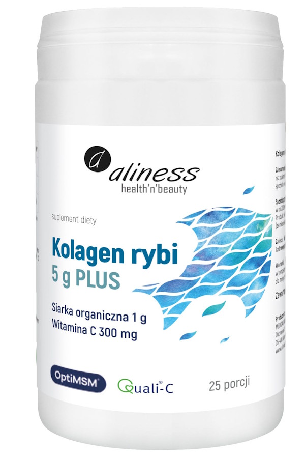 Aliness Kolagen rybi 5g Plus 157,5 g, zdjęcie produktu, kategoria Kolagen