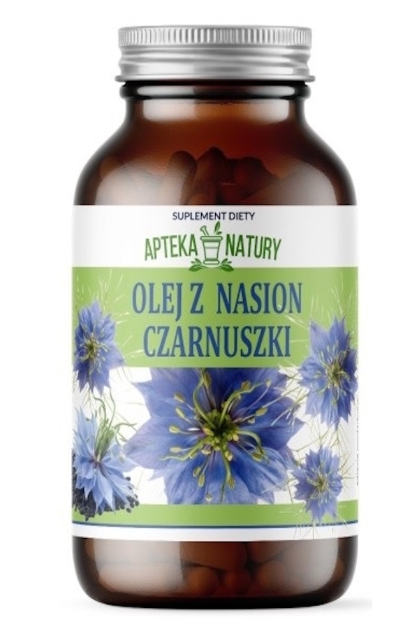 Apteka Natury Olej z nasion czarnuszki 90kaps, zdjęcie produktu, kategoria Kwasy tłuszczowe, omega