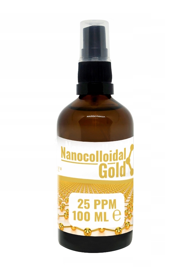 BioNature Koloid złota 25ppm z atomizerem 100ml, zdjęcie produktu, kategoria Koloidy i minerały