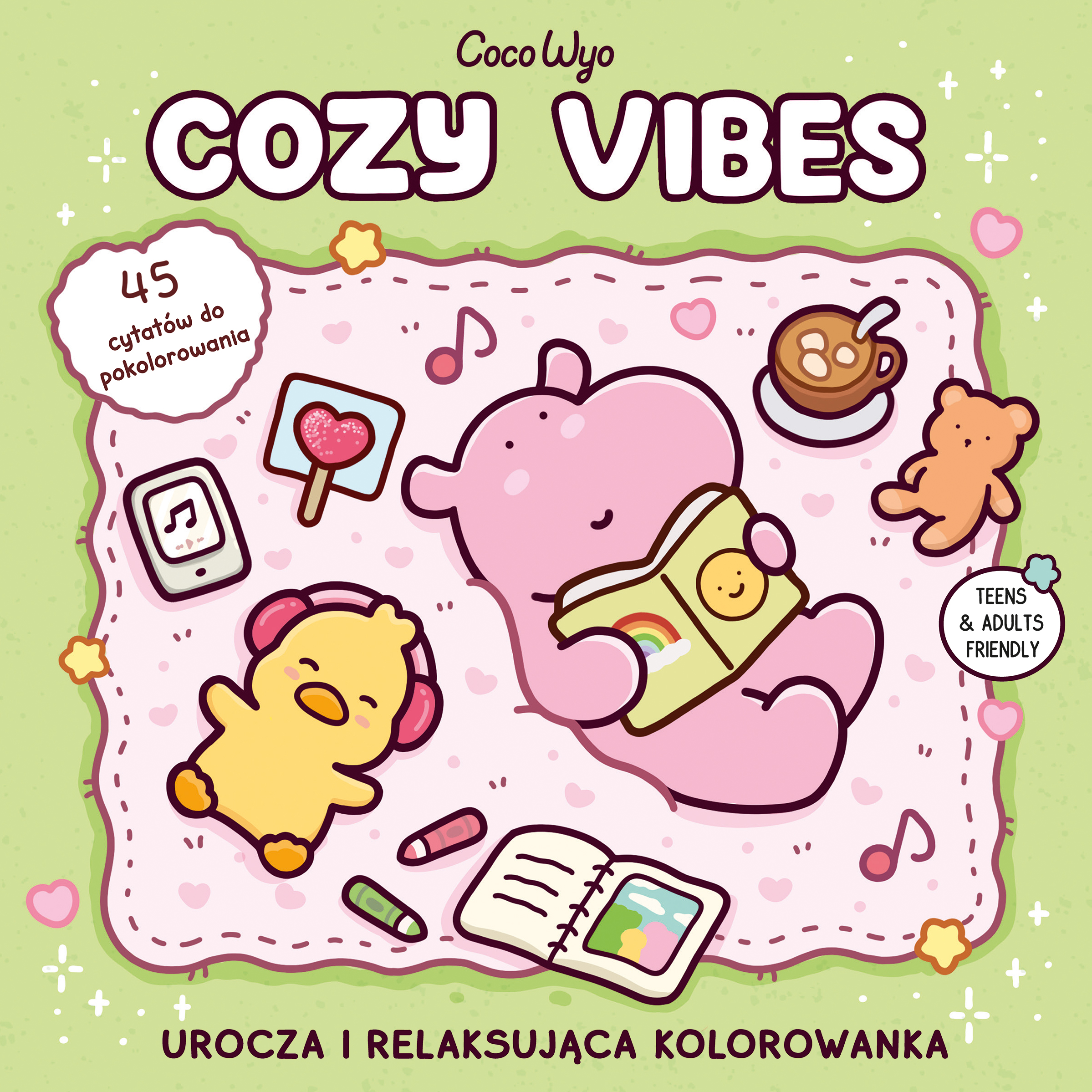 Cozy Vibes. Urocza i relaksująca kolorowanka, zdjęcie produktu, kategoria Książki