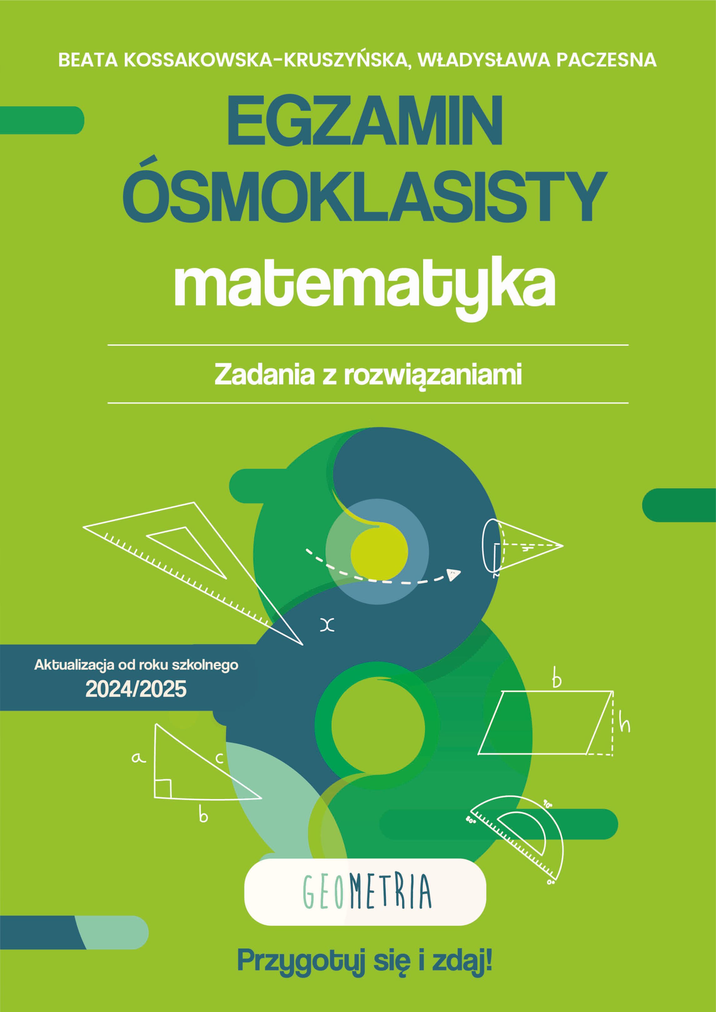 Egzamin ósmoklasisty. Matematyka. Zadania z rozwiązaniami. Geometria, zdjęcie produktu, kategoria Podręczniki