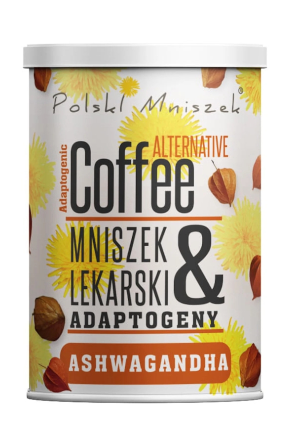 Polski Mniszek Kawa z mniszka lekarskiego z adaptogenami ashwaganda 150g, zdjęcie produktu, kategoria Kawy