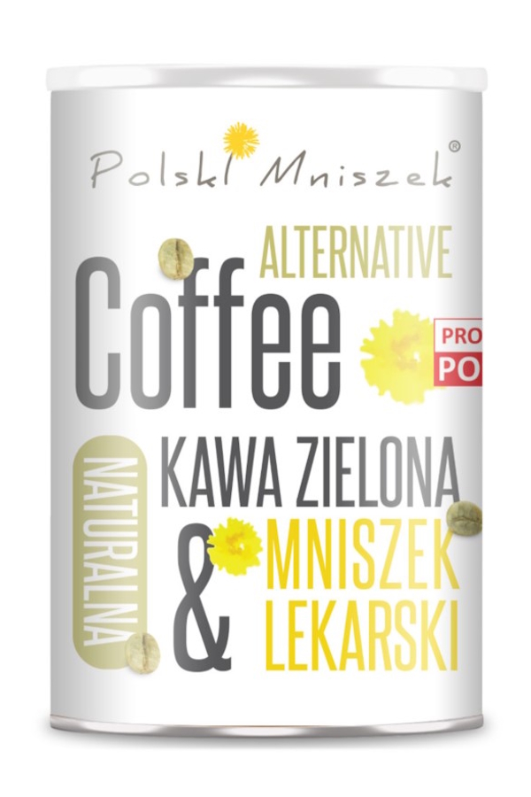 Polski Mniszek Kawa zielona z korzeni z mniszka lekarskiego naturalna 150g, zdjęcie produktu, kategoria Kawy