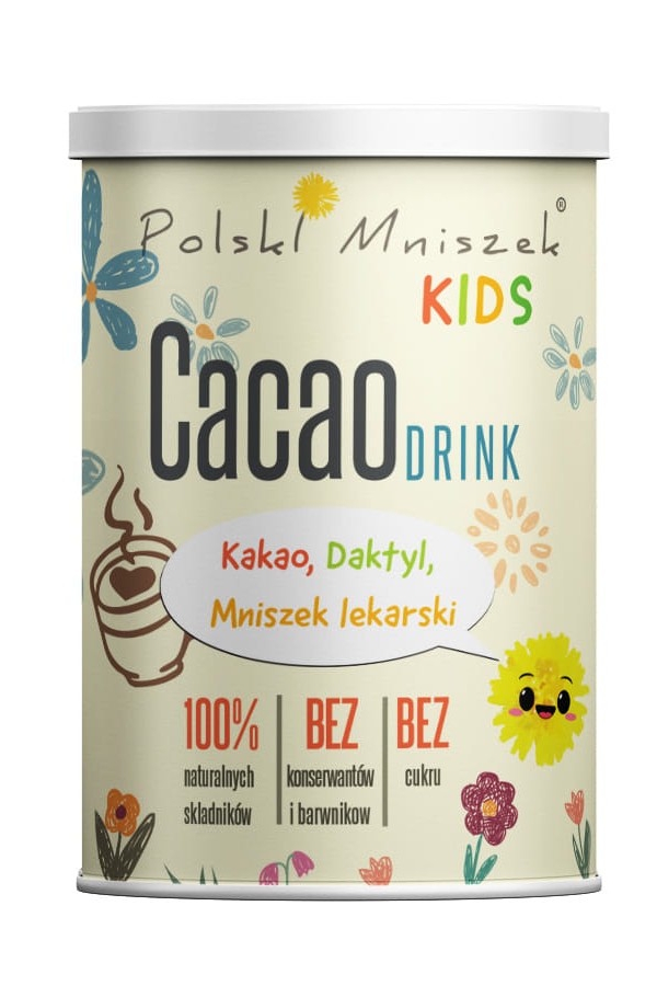 Polski Mniszek Kids cacao drink 150g, zdjęcie produktu, kategoria Zdrowa żywność
