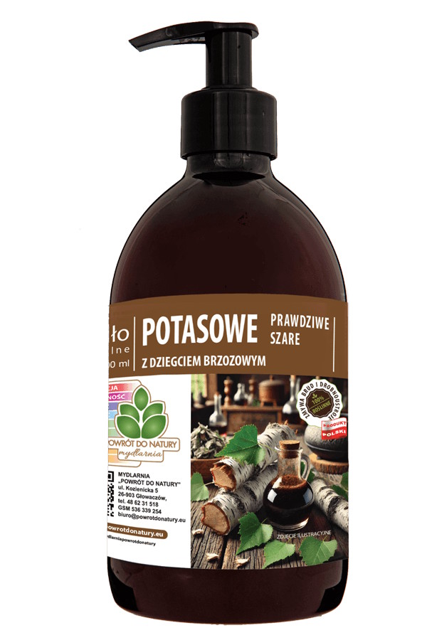 Powrót do Natury Mydło potasowe z dziegciem brzozowym w płynie 500ml, zdjęcie produktu, kategoria Inne mydła