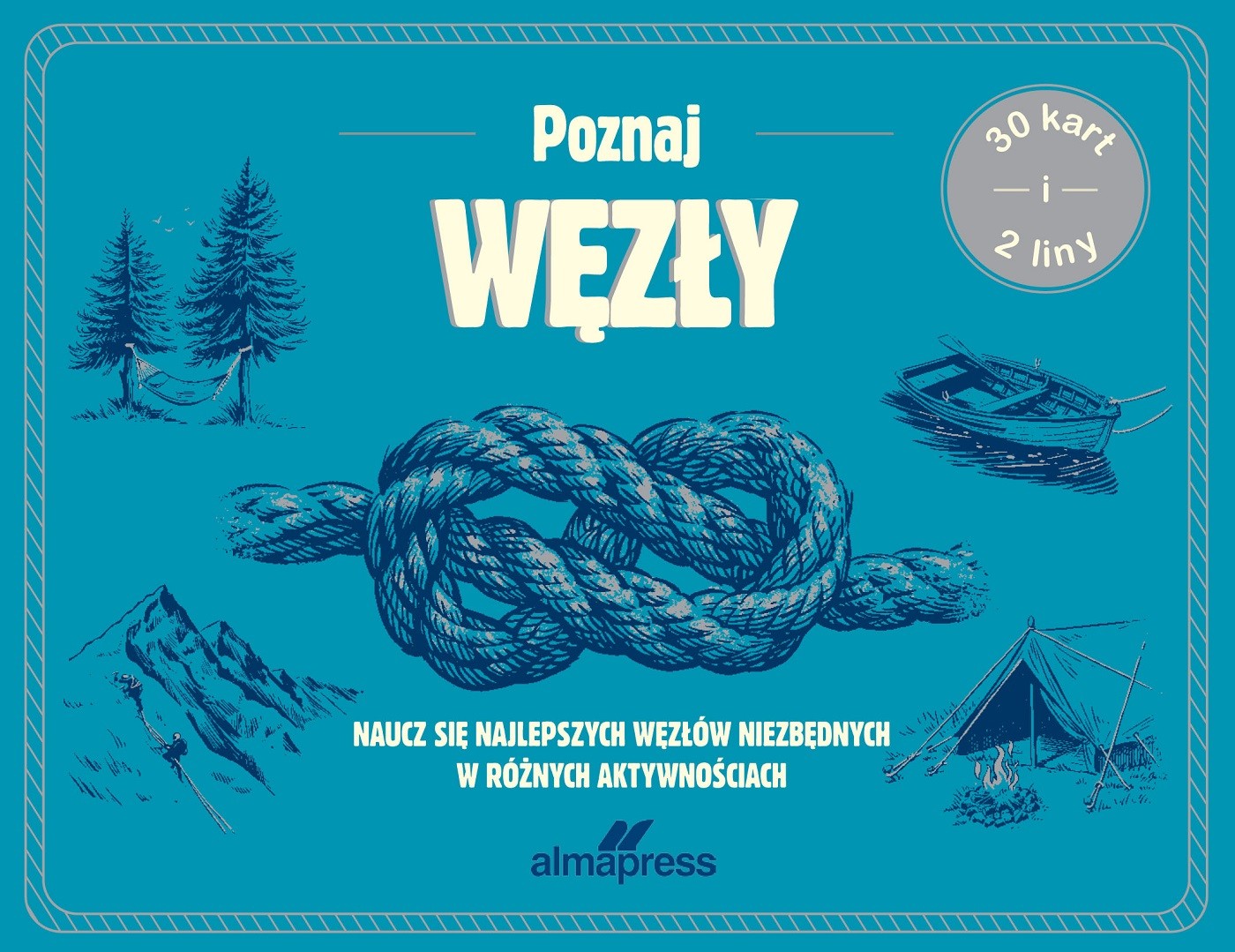 Poznaj węzły. Naucz się najlepszych węzłów niezbędnych w różnych aktywnościach, zdjęcie produktu, kategoria Żeglarstwo