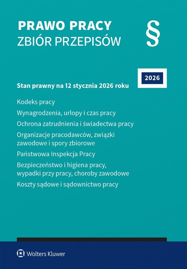 Prawo pracy. Zbiór przepisów. 2026, zdjęcie produktu, kategoria Książki