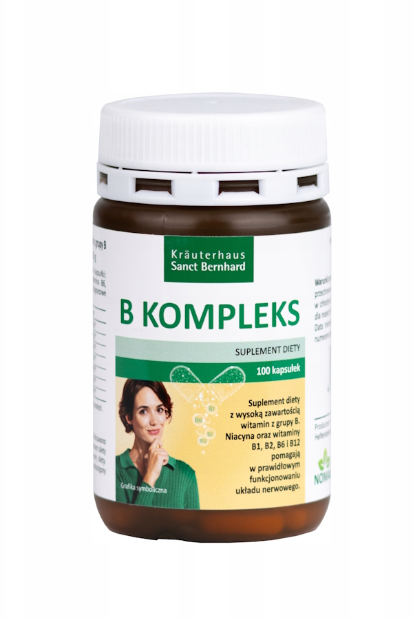 Sanct Bernhard B kompleks 100kaps, zdjęcie produktu, kategoria Witamina B