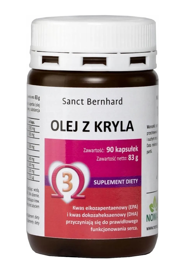 Sanct Bernhard Olej z kryla 90kaps, zdjęcie produktu, kategoria Kwasy tłuszczowe, omega