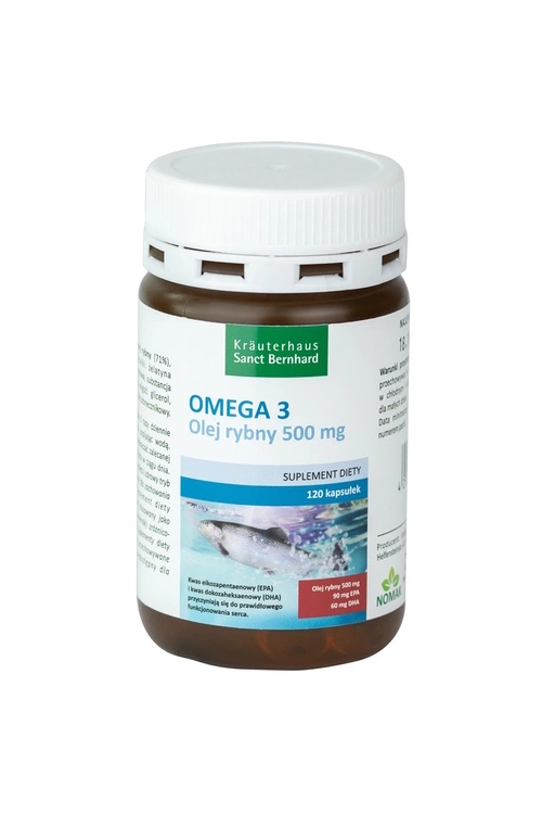 Sanct Bernhard Omega 3 120kaps, zdjęcie produktu, kategoria Kwasy tłuszczowe, omega