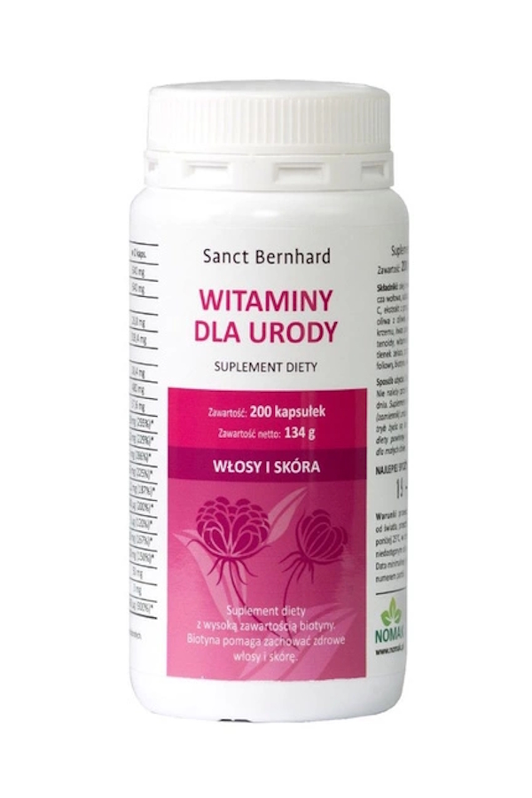 Sanct Bernhard Witaminy dla urody 200kaps, zdjęcie produktu, kategoria Kwasy tłuszczowe, omega