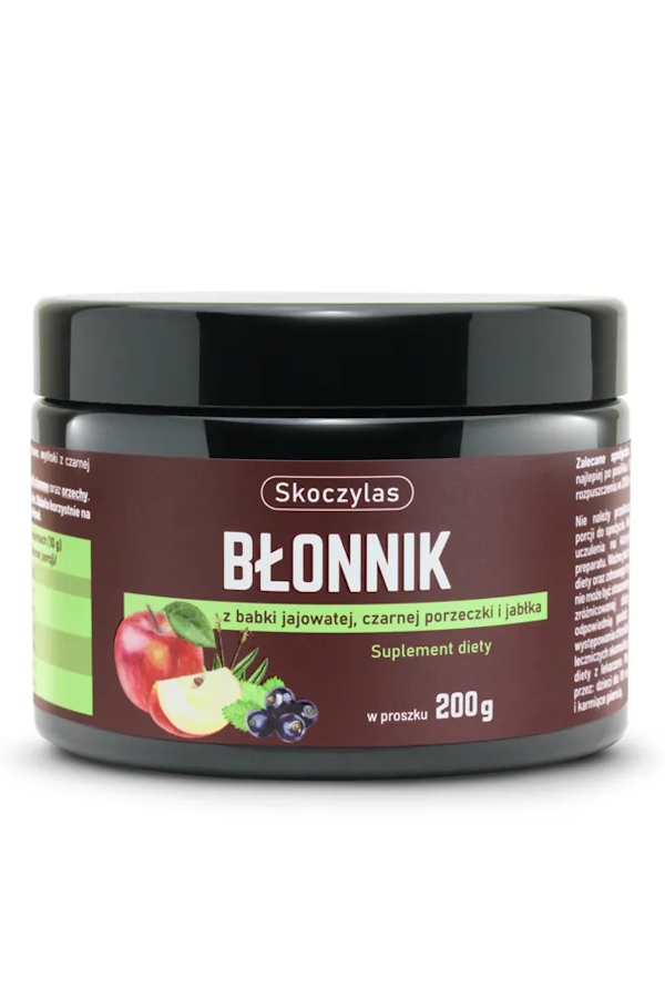 Skoczylas Błonnik z babki jajowatej, czarnej porzeczki i jabłka 200g, zdjęcie produktu, kategoria Roślinne suplementy