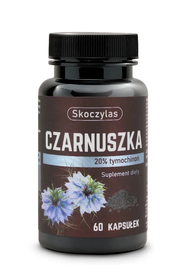 Skoczylas Czarnuszka 20% tymochinon 60kaps, zdjęcie produktu, kategoria Roślinne suplementy