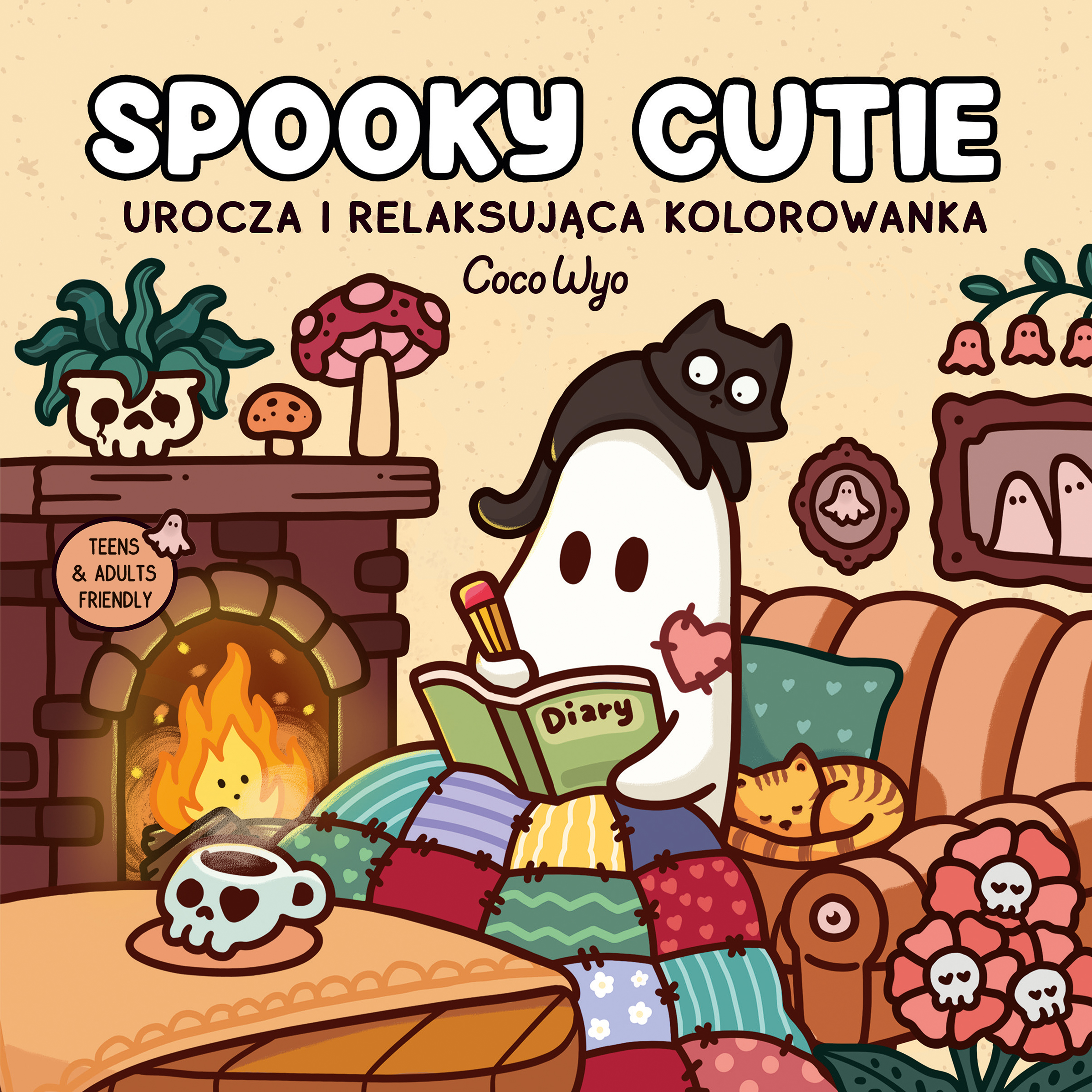 Spooky Cutie. Urocza i relaksująca kolorowanka, zdjęcie produktu, kategoria Książki