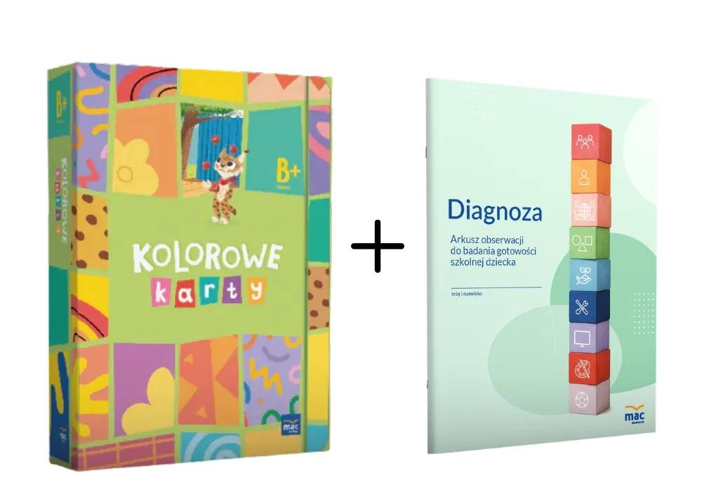 Superpakiet Kolorowe karty Poziom B+ + Diagnoza..., zdjęcie produktu, kategoria Podręczniki