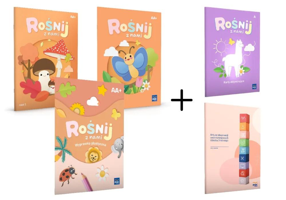 Superpakiet Rośnij z nami Poziom A i A+. Karty..., zdjęcie produktu, kategoria Podręczniki