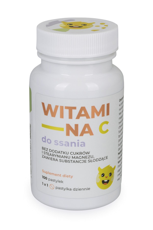 Visanto Zięba Witamina C do ssania dla dzieci 100 pastylek, zdjęcie produktu, kategoria Witamina C