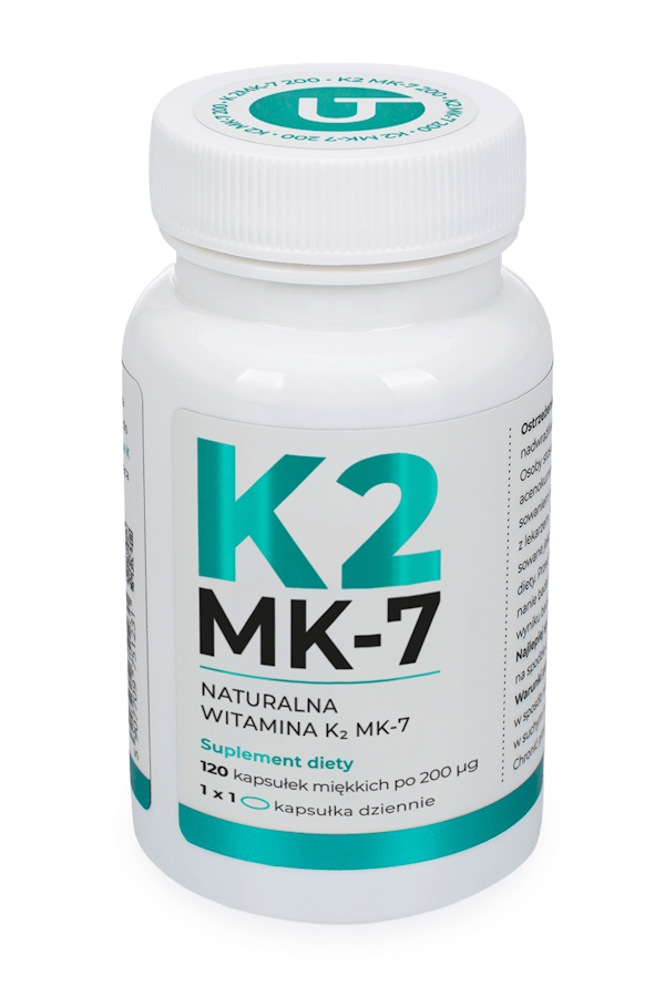 Visanto Zięba Witamina K-2 MK-7 200mcg 120kaps, zdjęcie produktu, kategoria Witamina D i K