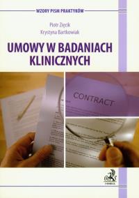 Okładka książki Umowy w badaniach klinicznych