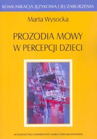 Okładka książki Prozodia mowy w percepcji dzieci