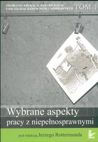 Okładka książki Wybrane aspekty pracy z niepełnosprawnymi