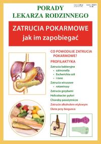 Porady lek. rodzinnego. Zatrucia pokarmowe. Autor: Wilkosz Anna. ZdrowePodejscie.pl Okładka książki Porady lek. rodzinnego. Zatrucia pokarmowe