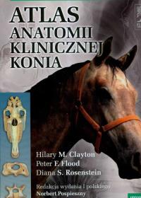 Atlas anatomii klinicznej konia. Autor: Peter F. Flood, Hilary M. Clayton, Diana S. Rosen. ZdrowePodejscie.pl Okładka książki Atlas anatomii klinicznej konia