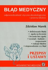 Okładka książki Błąd medyczny
