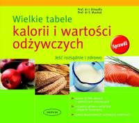 Okładka książki Wielkie tabele kalorii i wartości odżywczych
