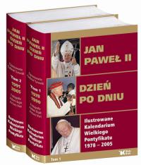 Okładka książki Jan Paweł II - Dzień po dniu 1 i 2 tom Biały Kruk