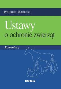 Okładka książki Ustawy o ochronie zwierząt