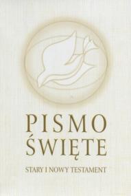 Okładka książki Pismo Święte ST i NT duże białe 2011 DiKŚW