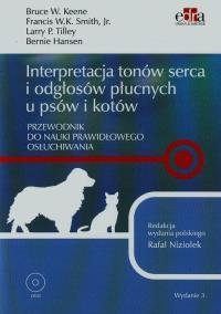 Okładka książki Interpretacja tonów serca i odgłosów płucnych u psów i kotów + DVD