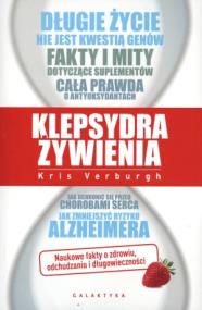 Klepsydra żywienia. Autor: Kris Verburgh. ZdrowePodejscie.pl Okładka książki Klepsydra żywienia