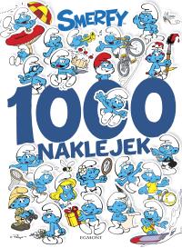 Okładka książki 1000 naklejek. Smerfy