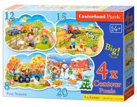 Okładka książki Puzzle x 4 - Four Seasons CASTOR