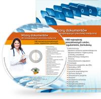 Okładka książki Wzory dokumentów dla zarządzaj.plac.medyczną 160 najczęściej poszukiwanych umów, regulaminó