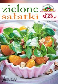 Zielone  sałatki. Autor: OPRACOWANIE  ZBIOROWE. ZdrowePodejscie.pl Okładka książki Zielone  sałatki