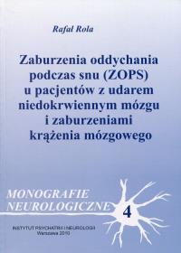 Okładka książki Zaburzenia oddychania podczas snu (ZOPS) u pacjentów z udarem niedokrwiennym mózgu i zaburzeniami krążenia mózgowego