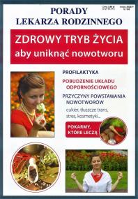 Porady lek. rodzinnego. Zdrowy tryb życia Nr 105. Autor: Sylwia Szczepańska (opr.). ZdrowePodejscie.pl Okładka książki Porady lek. rodzinnego. Zdrowy tryb życia Nr 105