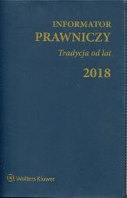 Opakowanie Informator Prawniczy 2018 Tradycja od lat granatowy