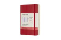Opakowanie Kalendarz dzienny Moleskine 12M P, miękka oprawa, czerwony szkarłatny